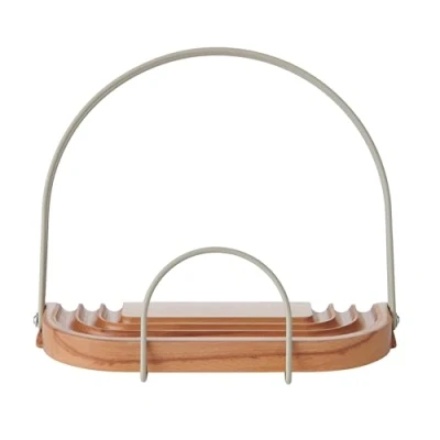 Abbildung von KitchenCraft Idilica Kochbuchständer aus Buchenholz, verstellbarer Rezeptbuch und Tablet Halter, Leseauflage, 23 x 18 9cm