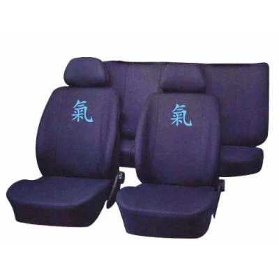 Abbildung von Unitec 84437 Sitzbezug Power schwarz mit Logo in blau