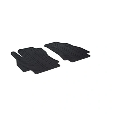 Abbildung von Gledring 0923 Fußmattensatz Gummi vorne 2 schwarz 750mm 550mm PEUGEOT: Bipper Tepee, Kastenwagen, CITROËN: Nemo Kombi