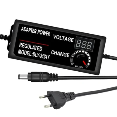 Abbildung von GERUI 3 12V Einstellbares Netzteil Adapter,60W Regelbares 5A Adapter,mit LED Display, AC DC Adapter,für LCD Monitor, Motor, Router, Kamera usw, dianyuanshipeiqi 1