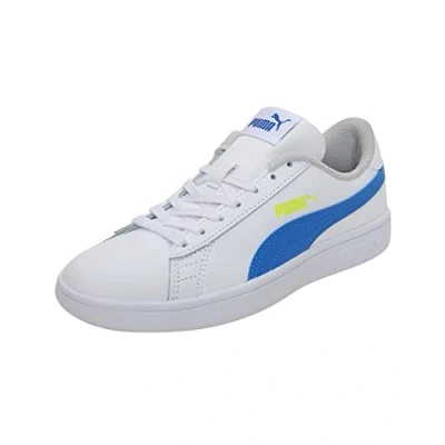 Abbildung von PUMA Smash v2 L Jr Sneakers, White Victoria Blue, 39 EU