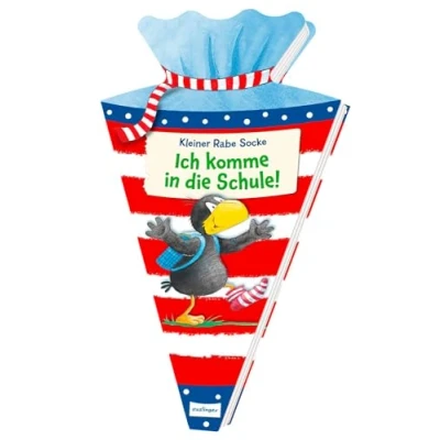 Abbildung von Der kleine Rabe Socke: Ich komme in die Schule!: Übungs und Mitmach Heft für Vorschule Einschulung