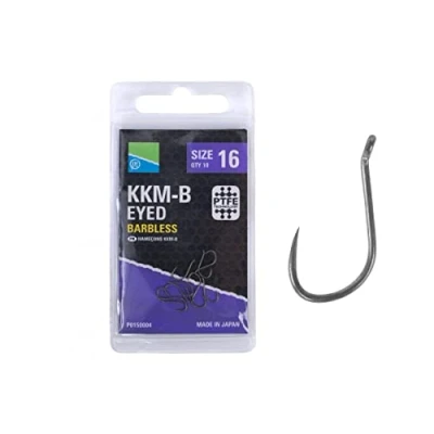 Abbildung von Preston KKM B Widerhakenlose Haken (10 Stück) Größe 12 Friedfishhaken