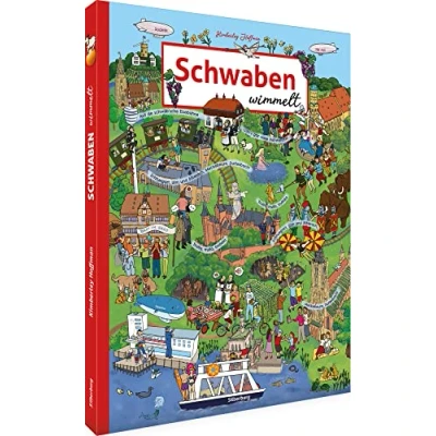 Abbildung von Wimmelbuch Schwaben wimmelt: Liebevolle Zeichnungen garantieren großen Wimmelspaß für die ganze Familie. Ein Bilderbuch Kinder ab 3 Jahren.: ... 2 Jahren. (Silberburg Wimmelbuch)