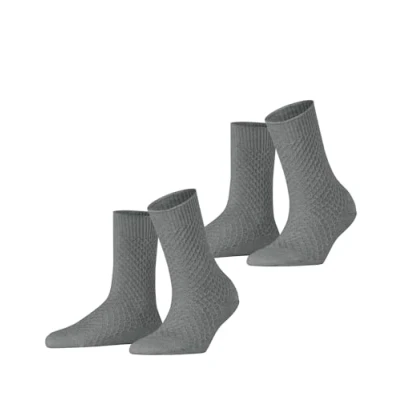 Abbildung von Esprit 2PACK Socken, Damen, Größe: 39 42, Light greymel