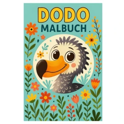 Abbildung von Dodo Malbuch: 50 charmante Illustrationen des berühmten, ausgestorbenen Vogels: Für Kinder und Erwachsene zum Ausmalen Staunen
