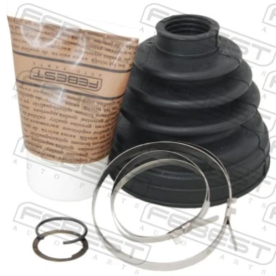 Abbildung von FEBEST 0215 R51T Achsmanschette getriebeseitig NBR (Nitril Butadien Kautschuk) NISSAN: Qashqai / Qashqai+2 I, NP300 Navara Pritsche Fahrgestell
