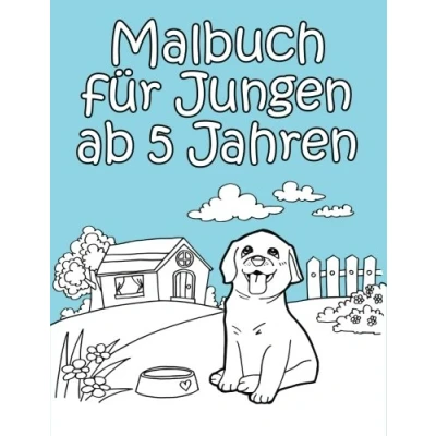 Abbildung von Malbuch für Jungen ab 5 Jahren: Ausmalen und Kreativität fördern im Kindergarten der Vorschule