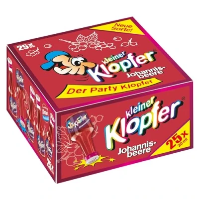 Abbildung von Kleiner Klopfer Johannisbeer Likör 20 ml (25er Pack) 15,2% vol.