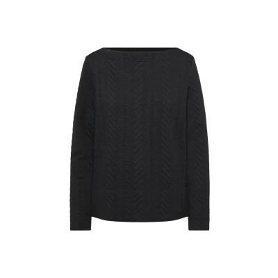 Abbildung von s.Oliver MIT Ubootausschnitt Strickpullover, Damen, Größe: 32, Schwarz