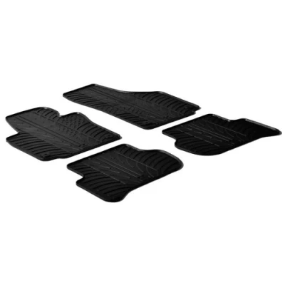 Abbildung von Gledring 0336 Fußmattensatz Gummi vorne und hinten 4 schwarz 750mm 550mm SKODA: Yeti