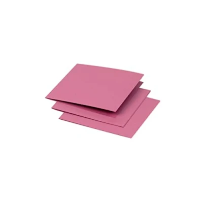 Abbildung von Clairefontaine 16155C Packung mit 25 Doppelkarten Pollen 116x116mm 210g, gefaltet, ideal für Ihre Einladungen und Korrespondenz, Hortensienrosa, 1 Pack