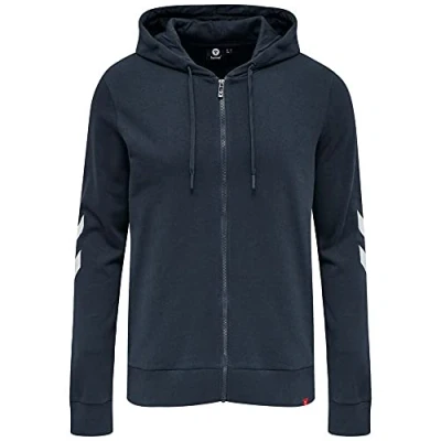 Abbildung von Hummel Hmllegacy ZIP Hoodie Sweatjacke, Herren, Größe: Large, Blue nights