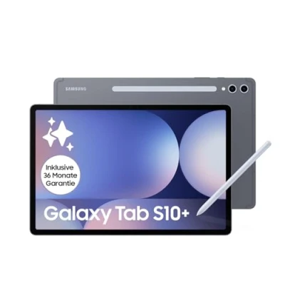 Abbildung von Samsung Galaxy Tab S10+ AI Tablet, Android 12 GB RAM, 256 Speicher, AMOLED Display, Antireflexionsbeschichtung, Inkl. S Pen, WiFi, Moonstone Gray, 36 Monate Herstellergarantie