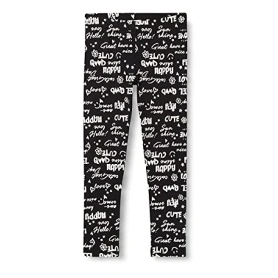 Abbildung von Koton Slogan Bedruckte Leggings Baumwolle Mädchen, Schwarz (01V), 7 8 Jahre
