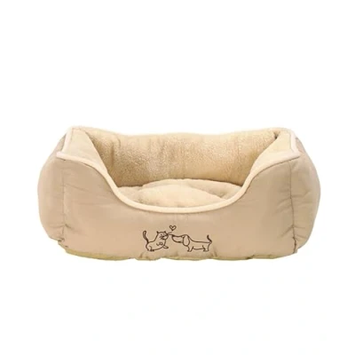 Abbildung von Dehner Tierbett Hunde /Katzenbett Sammy, Polyester, beige