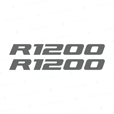 Abbildung von 2pcs Aufkleber R1200 kompatibel für Motorrad BMW R1200GS R 1200 GS Adventure (Graphit)