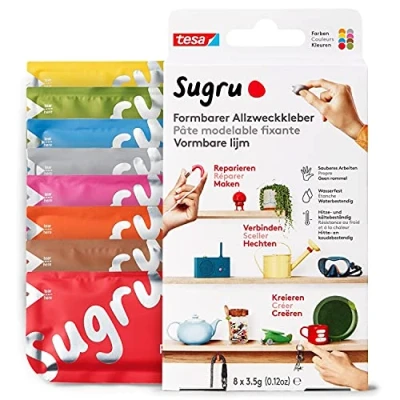Abbildung von 10 x Sugru Allzweckkleber formbar VE=8 Stück (8x3,5 g) Mulicolor
