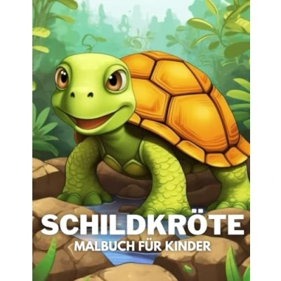 Abbildung von Schildkröte Malbuch für Kinder: +40 lustige und einfache Zeichnungen von niedlichen zum Ausmalen Kinder, Jungen Faultiere, die lieben Stress abbauen entspannen