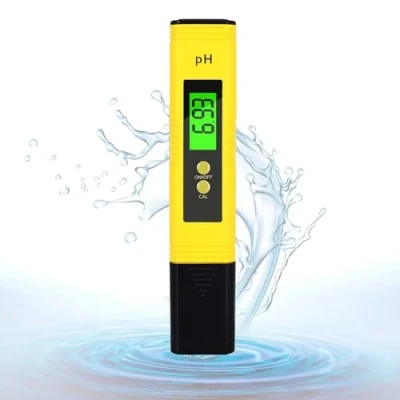 Abbildung von PH Messgerät, Meter mit LCD Anzeige, Wert Wasser Digitaler Tester Kalibrierpulver, Hohe Genauigkeit, 0.00 14.00 Messbereich, für Aquarium, Trinkwasser, Pool, Hydroponik, Labor