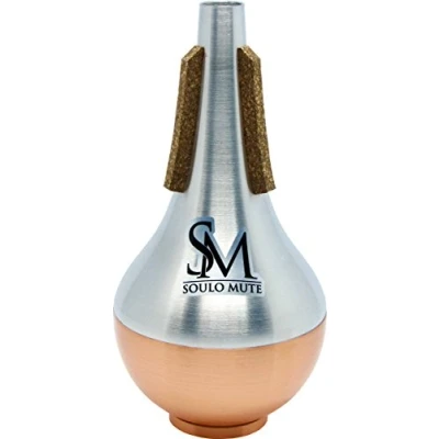 Abbildung von Soulo Mute SM6525 Trompetendämpfer gerade, Kupferboden, 17,8 x 9,5 cm