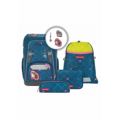 Abbildung von Step by Giant Set 5TEILIG Schulranzen für Kinder, Größe: One Size, Horse lima