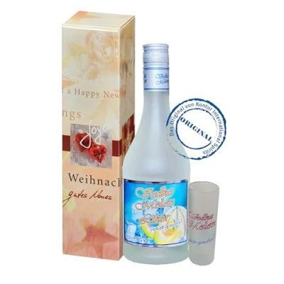Abbildung von Vodka Melon 1 x 0,7Liter 16% vol. Geschenkverpackung mit Glas!