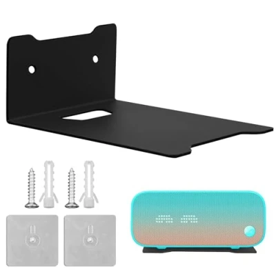 Abbildung von momgyaamz Lautsprecher Wandhalterung, Soundbar Universale Halterung, Lautsprecherhalterung, Lautsprecherwandhalterungen, Schwarz, 14.5 * 12 6cm