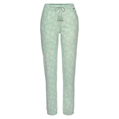 Abbildung von s.Oliver Damen Ak 216 47 Pyjamaunterteil, Mint Blätterdruck, 40 42 EU