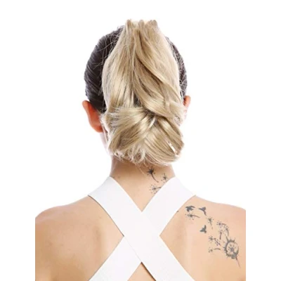Abbildung von WIG ME UP 506 V 24 Haarteil Zopf Pferdeschwanz kurz gewellt wellig helles Aschblond Blond 25 cm