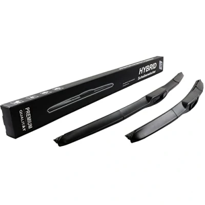 Abbildung von 650mm 350mm HYBRID FLEX AERO JAPAN TECHNOLOGY 2x Front Scheibenwischer Premium Qualität Wischerblätter Set Scheibenwischerblätter Satz für Frontscheibe mit Hakenbefestigung. INION