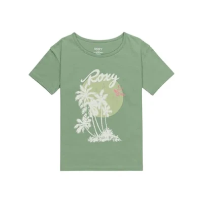Abbildung von Roxy Day and Night Vintage T Shirt mit kurzen Ärmeln Mädchen