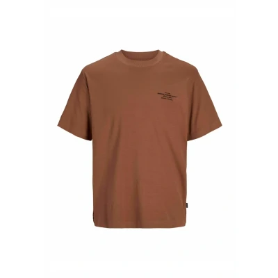 Abbildung von Jack &amp; Jones Premium Jprblachad Branding CREW NECK Tshirt print, Herren, Größe: Small, Redwood burl