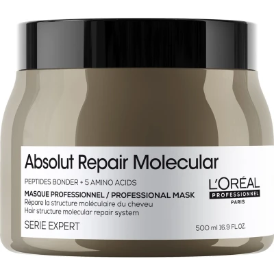 Abbildung von L&#039;Oréal Maske Série Expert Absolut Repair Moleculair 500 ml Für Trockenes haar