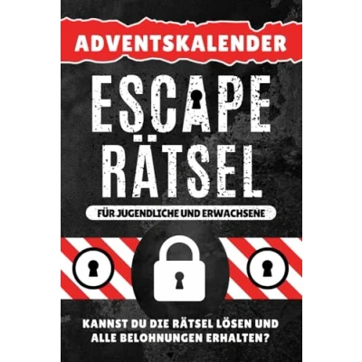 Abbildung von Adventskalender Escape Rätsel: Rätselbuch um auf Weihnachten zu warten mit einer täglichen Herausforderung zum Lösen 24 Tage voller Spaß für Jugendliche und Erwachsene