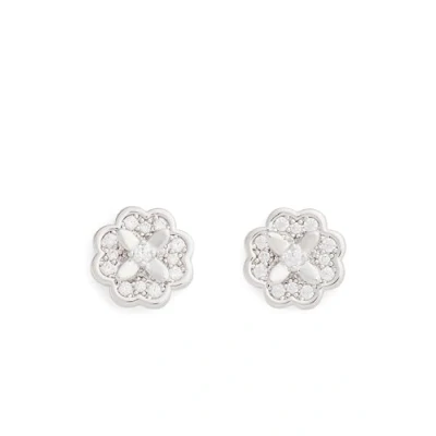 Abbildung von kate spade new york MINI Studs Ohrringe clear/silvercoloured, Damen, Größe: One Size, Clear/silver coloured