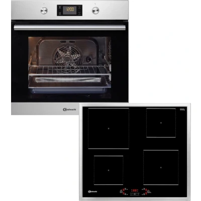 Abbildung von BAUKNECHT Backofen Set &quot;BAKO Attraction 2&quot;, BAR2 KH8V2 IN, mit 2 fach Teleskopauszug, Hydrolyse, PowerHeißluft
