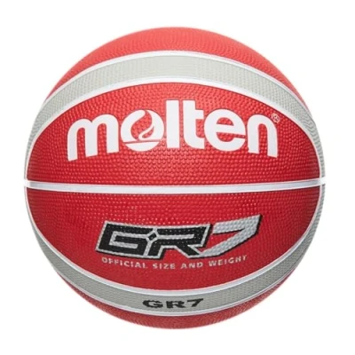 Abbildung von Molten Basketball, Größe 7, Rot / Weiß silberfarben