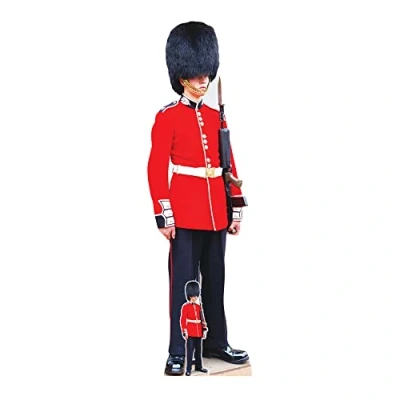 Abbildung von Star Cutouts SC4063 Buckingham Palace Guard Pappaufsteller in Lebensgröße mit Mini
