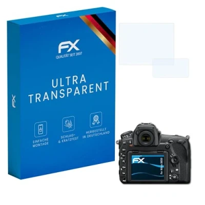 Abbildung von atFoliX Schutzfolie kompatibel mit Nikon D850 Folie, ultraklare FX Displayschutzfolie (3er Set)