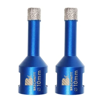 Abbildung von Diamant Fliesenbohrer 10mm 2 stücke M14 Diamantbohrer Lochsäge für Fliesen Porzellan Keramik Marmor Granit Bohrungen, Winkelschleifer