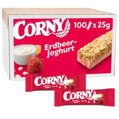 Abbildung von Corny Classic Erdbeer Joghurt, Müsliriegel, 100 Riegel à 25 g