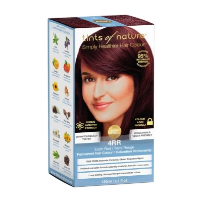 Abbildung von Tints of Nature Permanent Hair Colour 4RR Earth Red