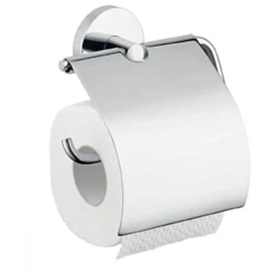 Abbildung von hansgrohe Toilettenpapierhalter &quot;Logis&quot;, mit Deckel, chrom