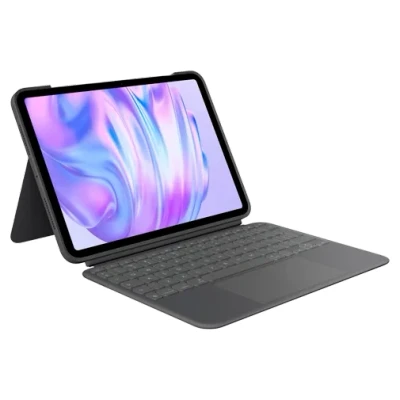 Abbildung von Logitech Combo Touch Keyboard Book Cover Apple iPad Pro 11 (2024) Grau Qwerty UK