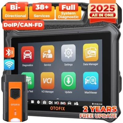 Abbildung von OTOFIX D1 Lite Obd2 Diagnosegerät, 2024 Alle Systemdiagnosen Auto Diagnose Scanner, 38 Servicefunktionen, KFZ Codeleser mit Active Test, Ölrückstellung, EPB, SAS, BMS, 2 Jahre kostenloses Update