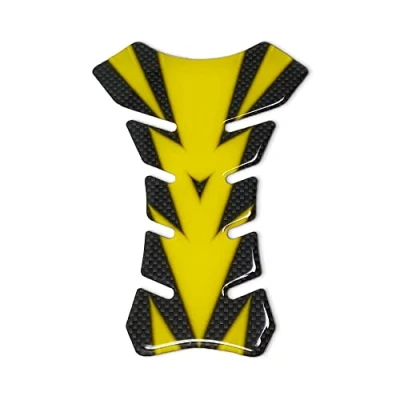 Abbildung von 4R Quattroerre.it 18223 Tankpad 3D Motorrad Tankschutz farbig, Gelb, 13 x 19 cm