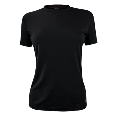 Abbildung von HEAT HOLDERS Damen Thermo T Shirt Kurzarm Warm Outdoor Unterwäsche, Innenfleece Weich Winter Unterhemd (M, Schwarz)