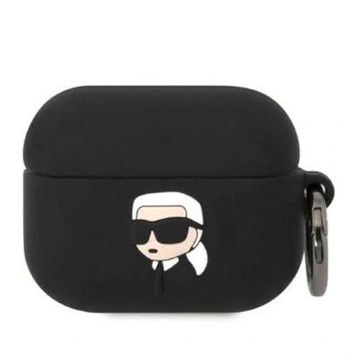 Abbildung von Karl Lagerfeld Silicone NFT Head 3D hülle AirPods Pro, schwarz