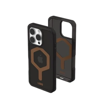 Abbildung von Apple iPhone 16 Pro Hülle MagSafe Kunststoff UAG Hard Case/Backcover Handyhülle Schwarz Shockproof/Stoßfest